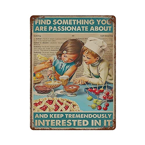 Find Something You Are Passionate Metal Sign Vintage Aluminium Plate