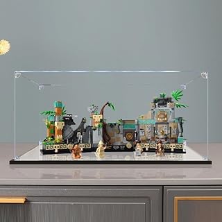 Transparent Acrylic Display Case for Lego 77015 Indiana Jones Statue Temple, Dustproof Display Case Compatible with Lego 77015 (Lego Model Not Included) B,2mm