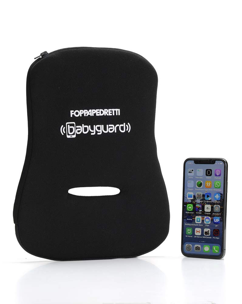 Foppapedretti Babyguard, Anti-Verlassen-Vorrichtung, System mit integrierten Sensoren, Polyester, schwarz