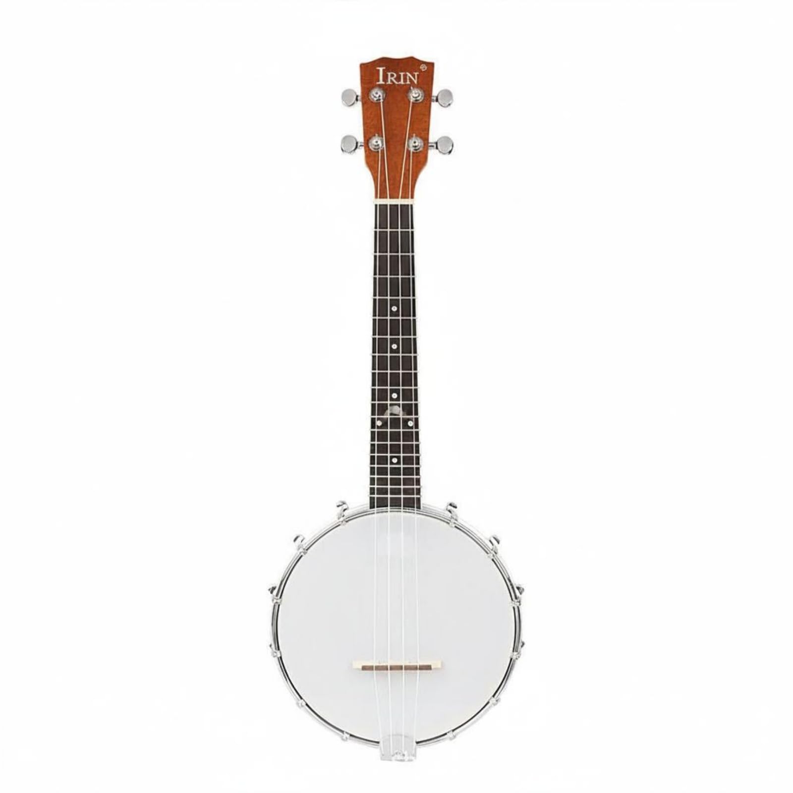4-String Banjo Sturdy Sapele Body Beginner Banjo Rosewood Fingerboard Musical Instrument for Beginners, Practice, Performance, Wood Color-image-41