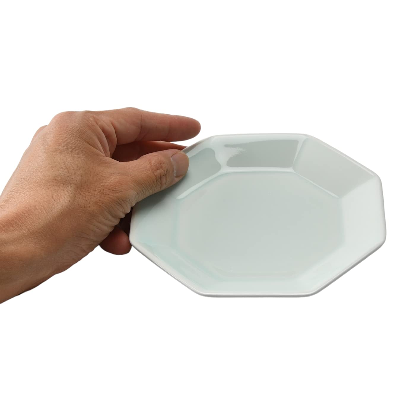 Amazon.co.jp: 青白磁 5.0寸八角皿 [148×20mm] | 和食器の中皿