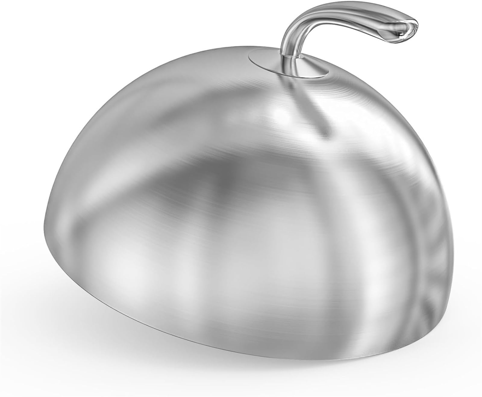 THE WHITE SHOP Cheese Melting Dome, Round Basting Cover with Handle, Stainless Steel Griddle Accessories for Flat Top Griddle Grill Indoor/Outdoor Kitchen, Backyard, Parties Cooking