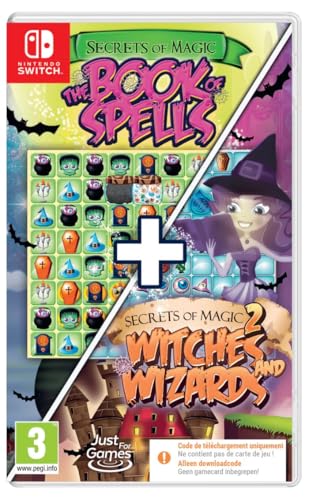 Secrets Of Magic 1+2 The Book of Spells + Witches and Wizards SWITCH Code de téléchargement Neuf - vue 5