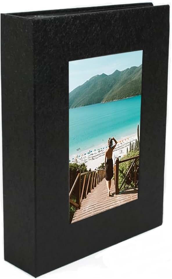 Álbum Fotográfico Capa Dura Preto 200 Fotos 10 x 15