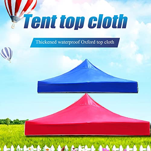 أغطية استبدال مظلة غازيبو 3 متر × 3 متر، مظلة مضادة للماء UV 50+ من قماش أكسفورد مع طلاء لاصق فضي من الداخل لبرجولات الفناء في الهواء الطلق (أحمر 2.9×2.9 متر)