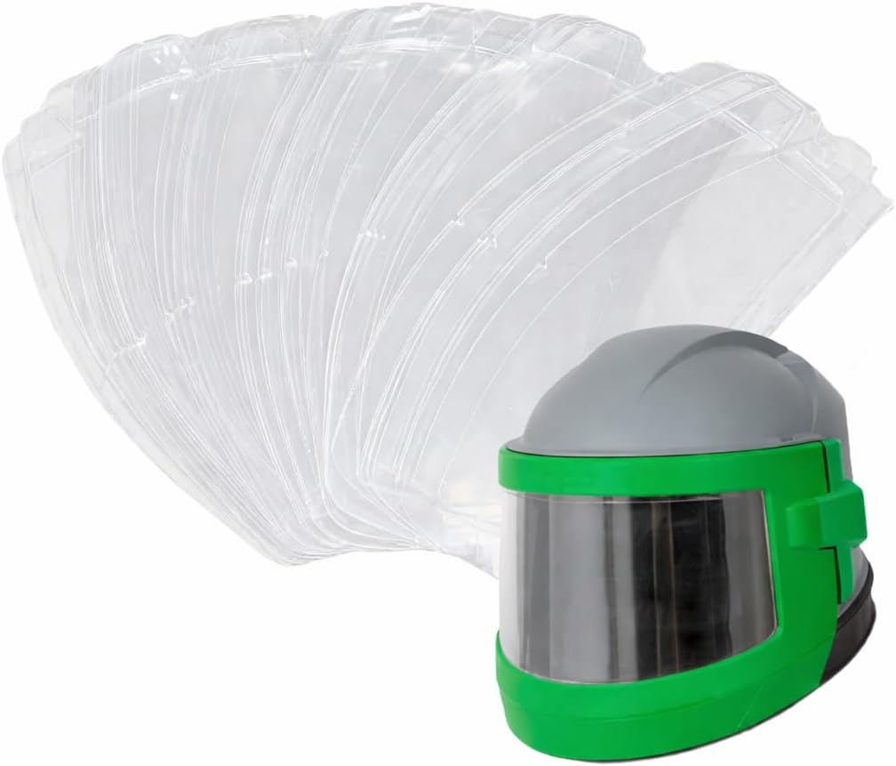 NV3-724 Nova 3 Helmet Outer Lens (NV3-724) - 50 Pack - Disposable Outer Lens for RPB Nova 3 Sandblast Helmet Respirator