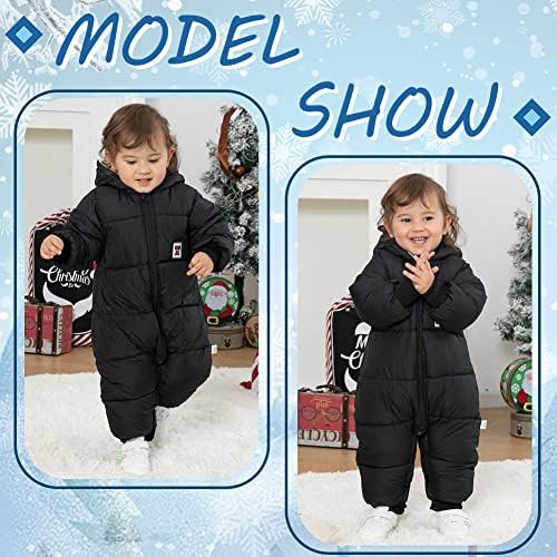 Xifamniy Baby Boy Girl Snowsuit Winter Coat Clothes Outwear Romper Onepiece Hooded Jumpsuit 5 51tesOVKjDL. AC