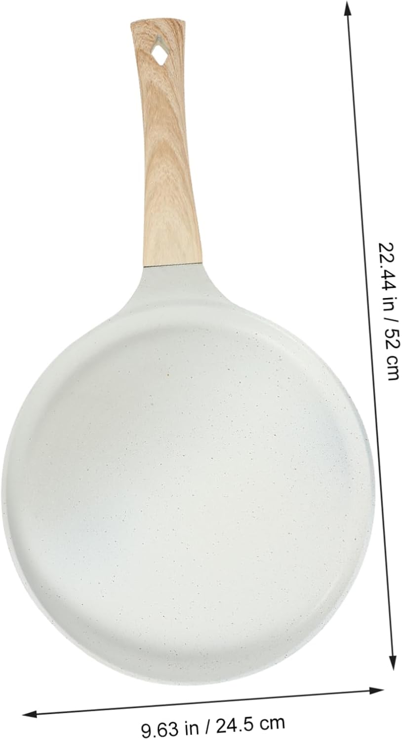 Nonstick Skillet Frying Pan High Temperature Resistant Versatile Cookware for Pancakes Eggs Steaks Family Use with Comfortable Grip Handle Compatible with Induction and Gas