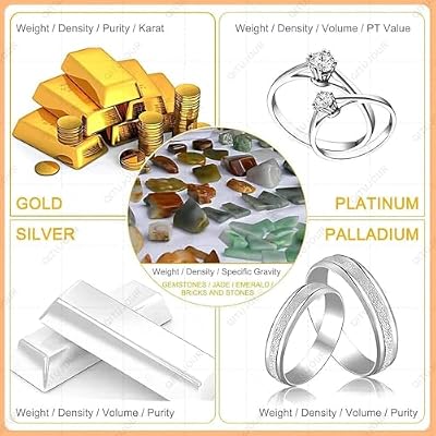 Gold Purity Tester Machine, Gold K Value Tester, Silver Testing Kit, Silver Density Meter, Precious Metals Testing Machine Precious Metal Analyzer, Golds Purity Test Machines(NoPrinter,XF1203K)