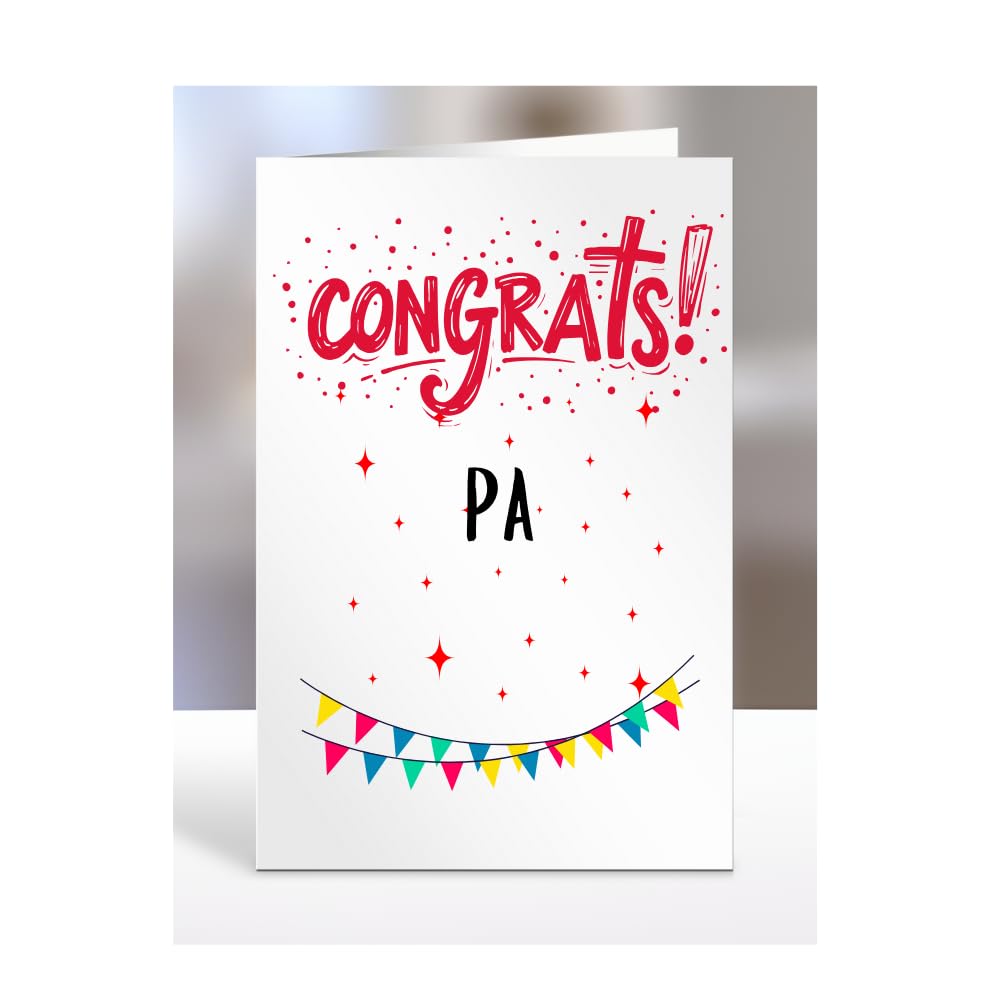 Congrats PA Card, gifts for men, women, him, her, happy, presents, cards, female, male, congratulations, well done, on your, Physician Assistant, A5-313_59 — image 1
