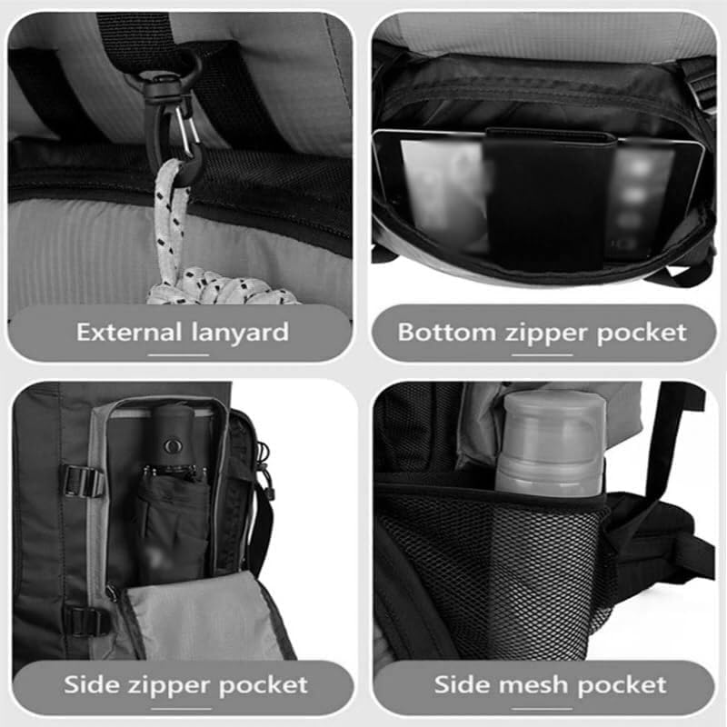 90L Waterproof Hiking Camping Backpack Trekking Bag Rucksack Large Capacity Travel Outdoor Sports Bags