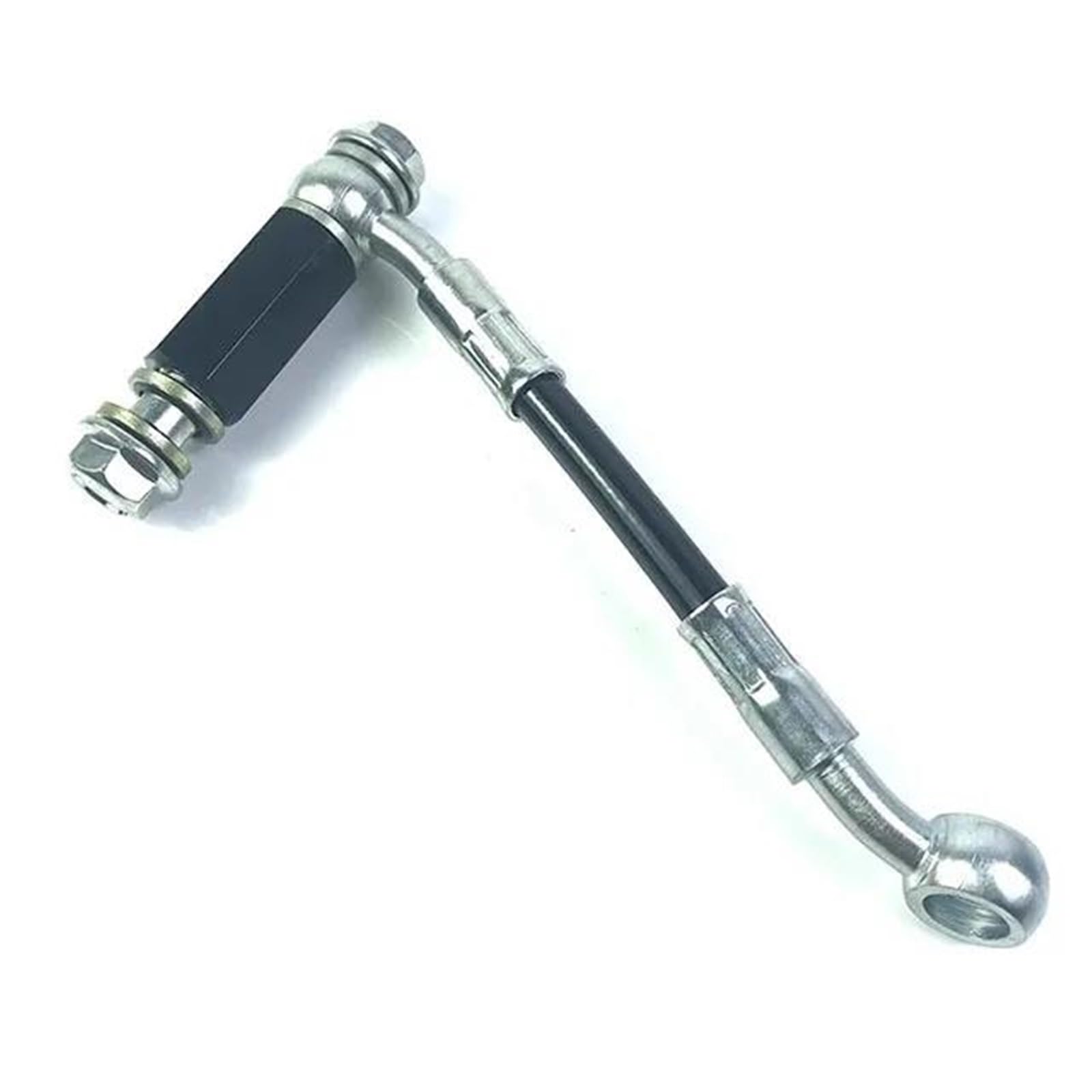 Motorcycle Brake Hose M10 Banjo Motorcycle Hydraulic Brake Hose Line 2 Way Adapter Applicable Fitting Connector Oil Pipe Accessories(50cm)