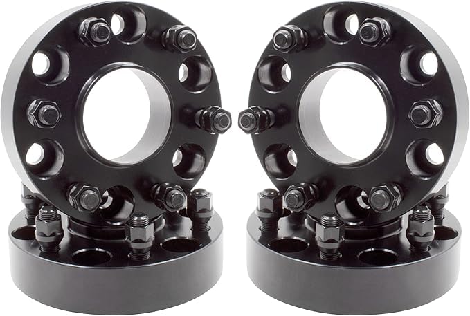 Wheel Accessories Parts 4 Pcs Hub Centric Wheel Spacers Adapters 6x5.5 6x139.7mm 1.50 Inch Thick 93.10mm Hub M12 1.5 12x1.5 Thread Stud Fits Ford Bronco Ranger (No Raptor Bronco Sport Fitment)