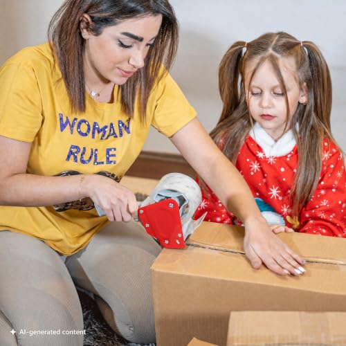 Image of Mr. Pen- Heavy Duty Packing Tape Dispenser Gun, 2 Inch | 2 Pack with 2 Clear Tape Rolls, Handheld Tape Gun for Moving, Shipping, Sealing Boxes & Packaging
