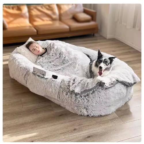 What is the Best Couch Material for Dog Hair: Durable and Easy-Clean Options 3 Letto for cani di dimensioni umane,Letto for Cani Gigante for Umani,Letto Stile Cane for Umani e amici pelosil,cuccia pelosa for cani,Letto for Cani a Sacco for Cani(L*W*H:165*100*25CM/65*39*9IN)