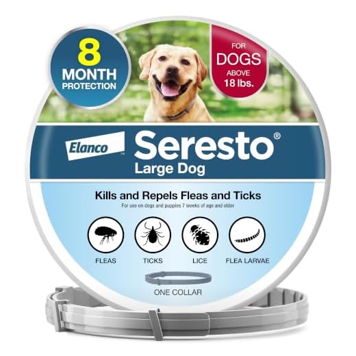 Seresto Large Dog Vet-Recommended Flea & Tick Treatment & Prevention Collar for Dogs Over 18 lbs. | 8 Months