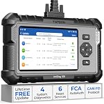 TOPDON ArtiDiag500 OBD2 Scanner, Scan Tool with 6 Reset Service, Code Reader for ABS/SRS/Engine/Trans, FCA AutoAuth, Auto VIN, Battery Test, CANFD, Lifetime Free Update