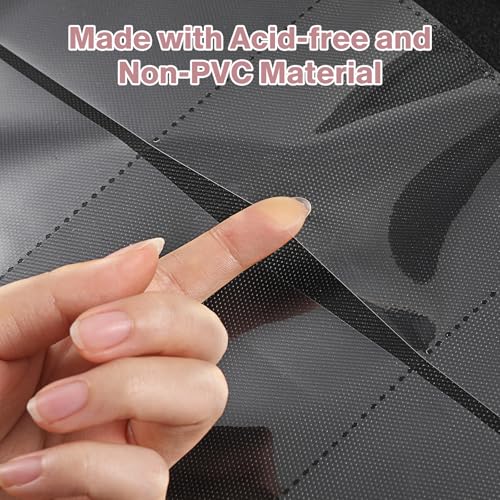 Image of Top Loader Binder 9 Pocket, Holds 360 Toploaders, 100 Toploaders INCLUDED | Toploader Binder for 3 inch x 4 inch Rigid Toploaders, Trading Card Binder for TCG, MTG, Sport Cards, PU Leather Cover, Side Loading