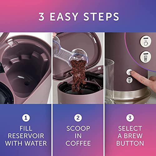 Image of Summer Breville Iced+Hot Coffee Maker | Plus Coffee Cup with Straw | Brews Hot Filter Coffee To Enjoy Alone or Over Ice | Caf� Mocha
