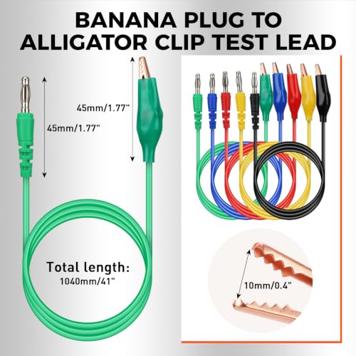 Image of 30-Piece Back Probe Kit, Multimeter Back Probe Pins with Test Leads and Alligator Clips, Insulation Wire Piercing Probes, Automotive Electrical Circuit Diagnostic Tool