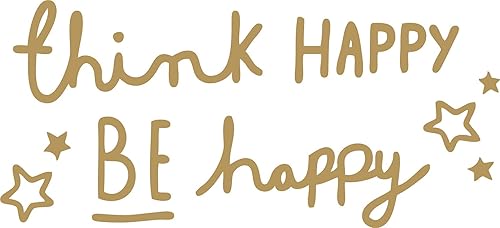 Miniatura 9 de Decaltor Think Happy Be Happy - Calcomanía para pared, con texto en inglés "Think Happy Be Happy" (texto en inglés) con texto en inglés "Think Happy