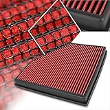 Red Reusable&Washable High Flow Drop-in Air Filter Compatible with BMW