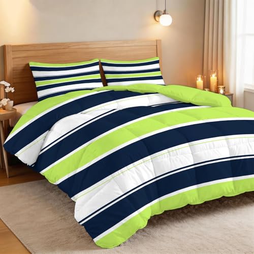 Couette enfant 160x200 cm imprimée bleu-vert pour des nuits douillettes - 3