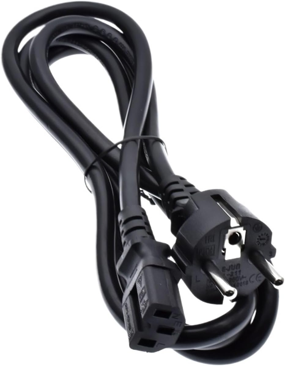 1.8m EU/European 3-pin Power Cable
