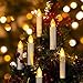 Produktbild Kerzen Weihnachtsbaum, SILARLAIT 15.3M 50er LED Lichterkette Kerzen Tannenbaum mit Timer & Klemmen, Energieeinsparung, Flammenloses Kerzenlichterkette Weihnachtsdeko für Weihnachtsfest, Warmweiß