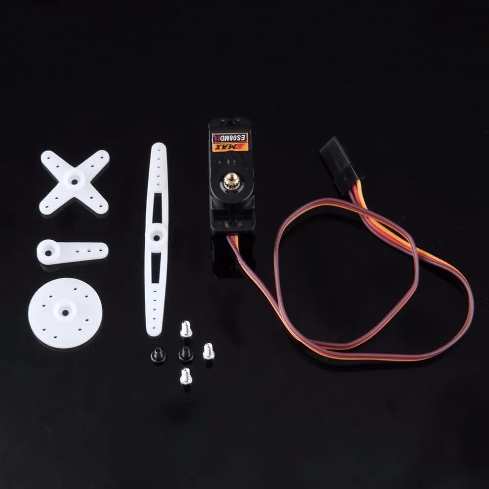 SPARKHOBBY ES08MDII Metal Digital Servo 12g Waterproof Servo with Gears Uesd for EMAX Servos for RC Car Helicopter Boat Airplane Accessories (1 PC ES08MDII)