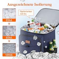 Lifewit kühlrucksack 32L 34 Dosen, isolierte Kühltasche Große, Dunkelblau – Ansicht 2