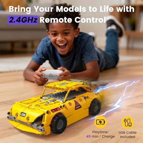 5 in 1 STEM RC Robotics Kit, APP & Remote Control Robot Building Kit, DIY Science Kits for Kids Age 8-12, 8 Year Old Boy Birthday Gift - Image 5