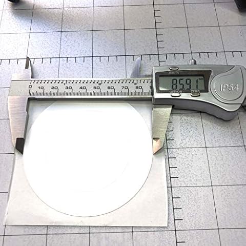 10 x Large NFC Tags for CD and Poster, 85mm Dia | NXP Chip NTAG213 | 144 Bytes Memory | The Biggest in The Market | Round White Stickers | Strong Self Adhesive | High Scan Strength Cover