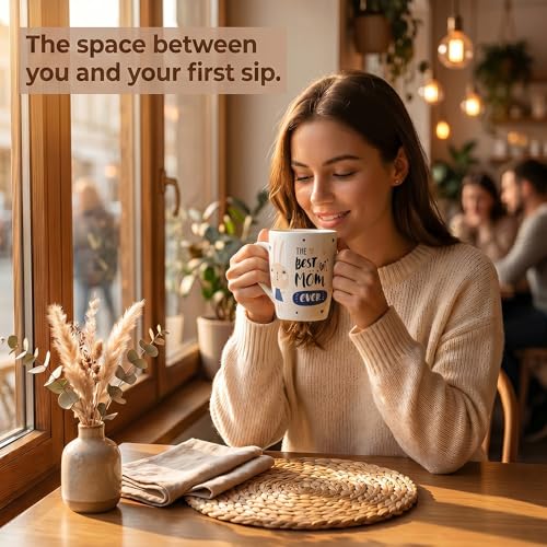 Image of U.P.C.Milk Mug Set of 2 | Ceramic & Bone China Coffee Milk Cups | Designer Printed Tea Coffee Mug Set | Large Capacity Milk Mugs | Microwave Safe Cup Set | Kitchen Drinkware Gift Set (UPC MM-27)
