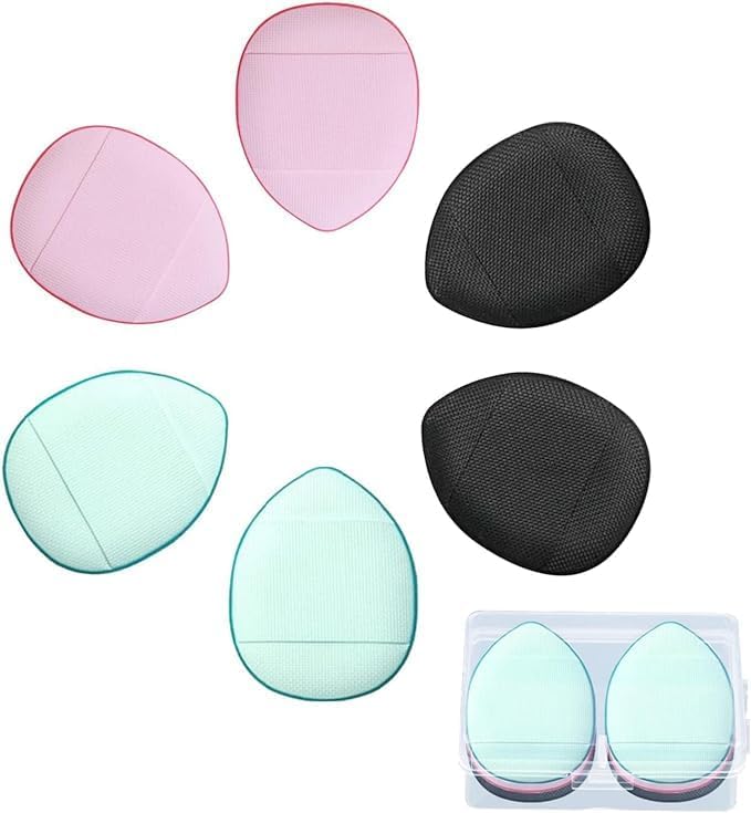 Finger Powder Puff for Makeup, Soft Mini Sponge Applicator, Pack of 4, Multicolour (Pack of 6)-picture-38