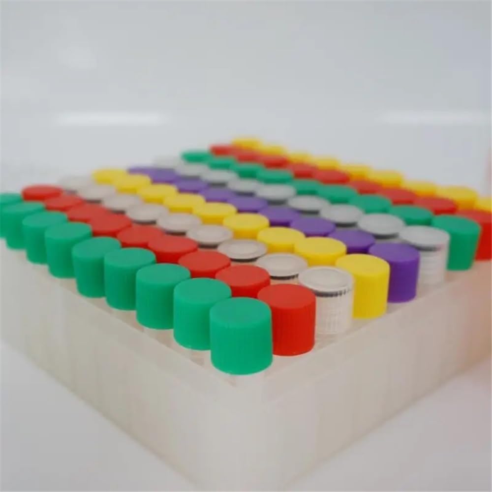 1 juego de tubos de plástico de laboratorio de 36/50/81/100 orificios, 1,8 ml/5 ml, en caja de PP.(Set I)