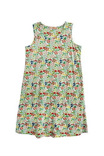 Image of LA CERA Women's Cotton Dress, Scoop Neck, Sleeveless, A-Line, Floral Pattern, Side Seam Pockets - Ideal Summer Dresses