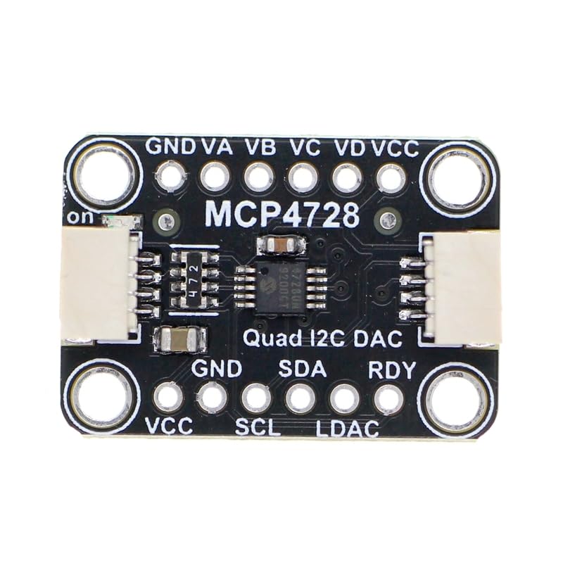 Modulo DAC MCP4728 a 4 bit, DC 2,7 V-5,5 V, 4 DAC a 12 bit integrati con modulo EEPROM