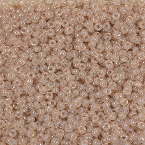 Miyuki Seed Bead 8/0 Ivory Peach Opaque 250Grams of Japanese Glass Beads