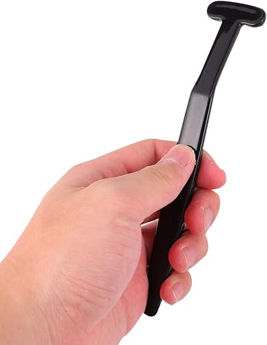 Miniatura 4 de Cepillo ergonómico para lengua, carbón negro, limpieza oral para el mal aliento suave para recién nacidos adultos