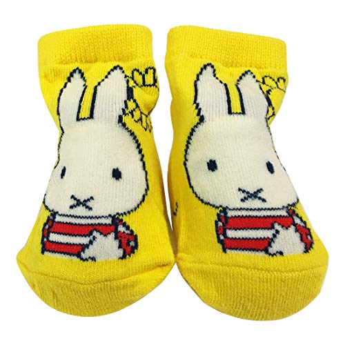 ミッフィー しましまシリーズ ベビーソックス しましまミッフィー イエロー 約7〜10㎝ MFSOC388J