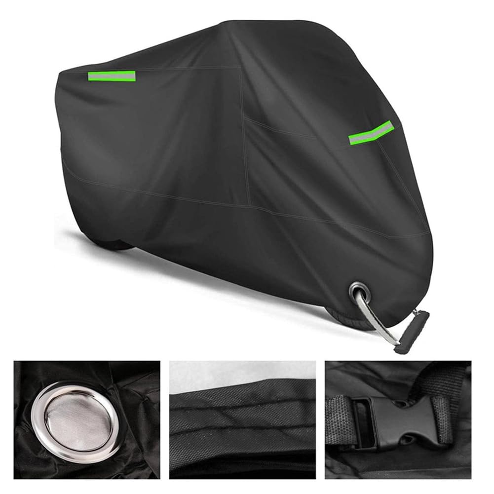 Housse De Moto pour X-ADV 750 XADV 750 Forza 750 2021-2025, Épaissi Imperméable Tissu Housses De Moto Anti-UV Pluie Protection Extérieure Accessoires Avec Trou De Serrure,B/XXXL-C/Black~Orange1