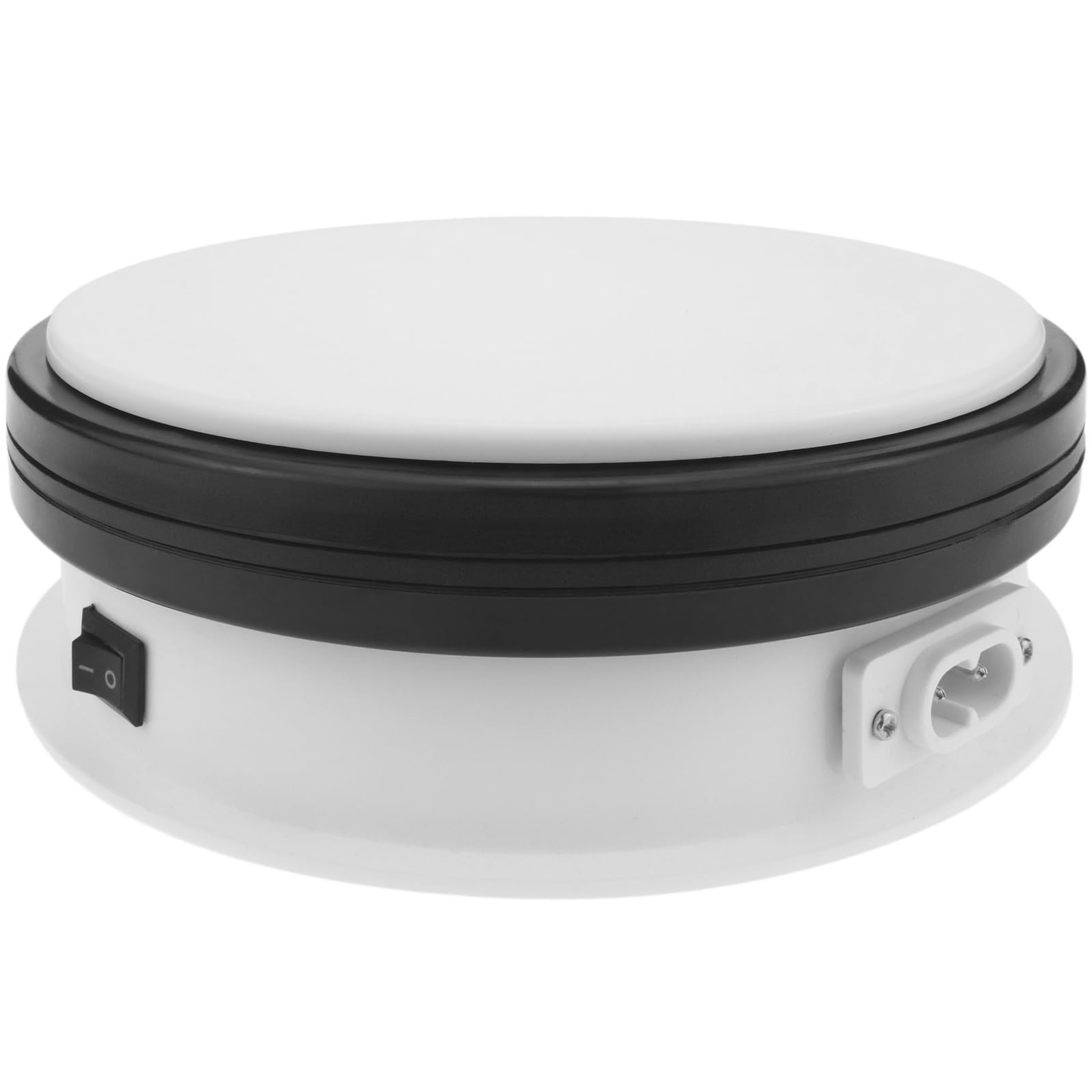 PrimeMatik - Elektrish rotierende drehteller 15cm weiss