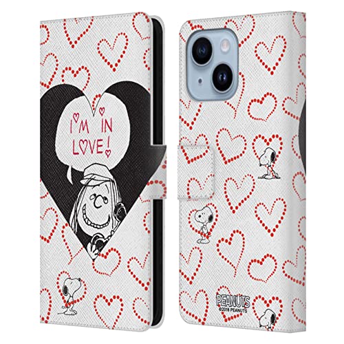 Étui cuir iPhone 14 Plus Peanuts protection intégrale antichoc à rabat