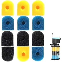 Filter Replacement Sponge, 4 x Coarse Sponge, 4 x Fine Sponge 4 x Black Sponge for 130GPH, 225GPH, 300GPH Aquarium Tank