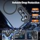 Magnetisch Für Samsung Galaxy S23 Hülle mit Panzerglas Glas,Militärschutz Handyhülle für Samsung S23 mit MagSafe Matt Transluzente Schutzfolie Schutzhülle Case Cover für Samsung S23(Schwarz)