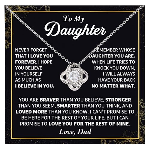 Love Knot Father Daughter Necklace - Birthday & For My Daughter