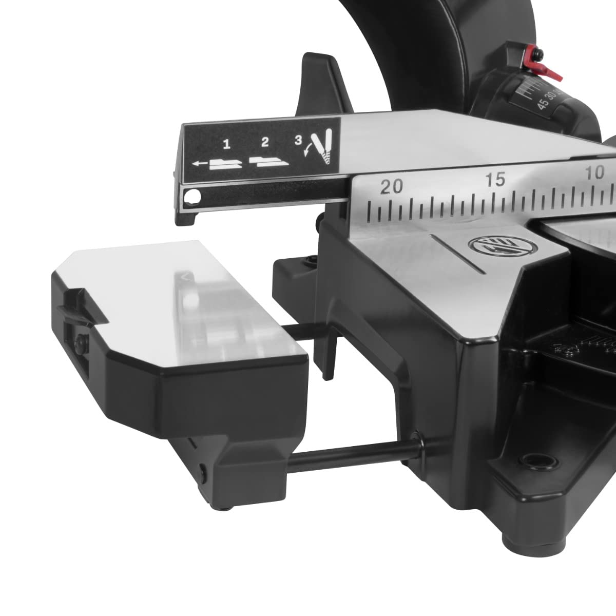 VONROC Troncatrice multimateriale scorrevole 2200W - 255mm PRO. Velocità regolabile. Con laser, luce LED e lama 48T