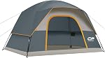 CAMPROS CP Tent 2/4/6 Person Tents, Waterproof Dome Camping Tent with Rainfly, Large Mesh Windows, Wider Door, Easy Setup, Portable with Carry Bag