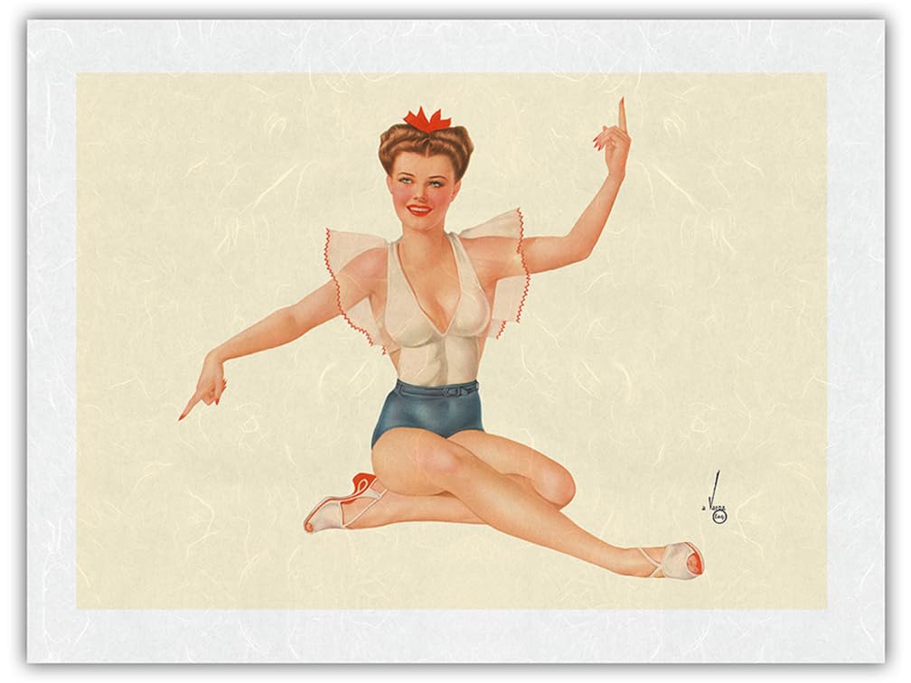 Amazon.com: Miss May - 1944 Esquire Magazine - Vintage Pin Up Calendar Page  by Alberto Vargas - Premium Unryu Rice Paper Art Print 18 x 24 in : Home &  Kitchen